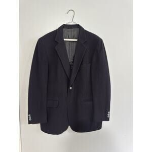 Mens Cashmere and Wool Blend Coat Black Preppy Old Money Luxury Professional